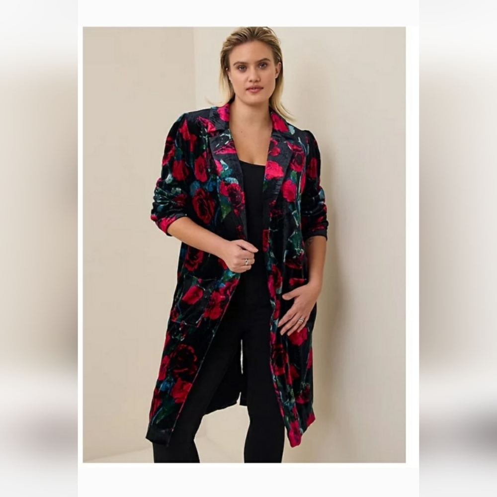 Torrid Velvet Duster Kimono